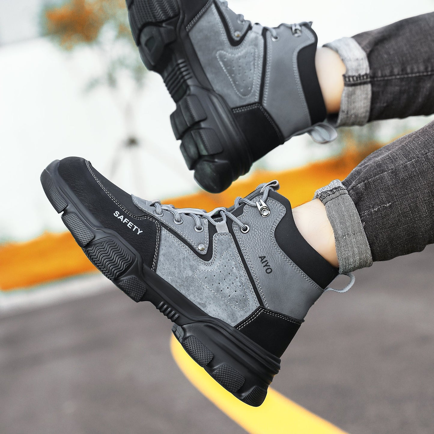 Men Safety Boots Safety Trainers Shoe Mens Hydra AY418 safety shoes AIYO SHOES