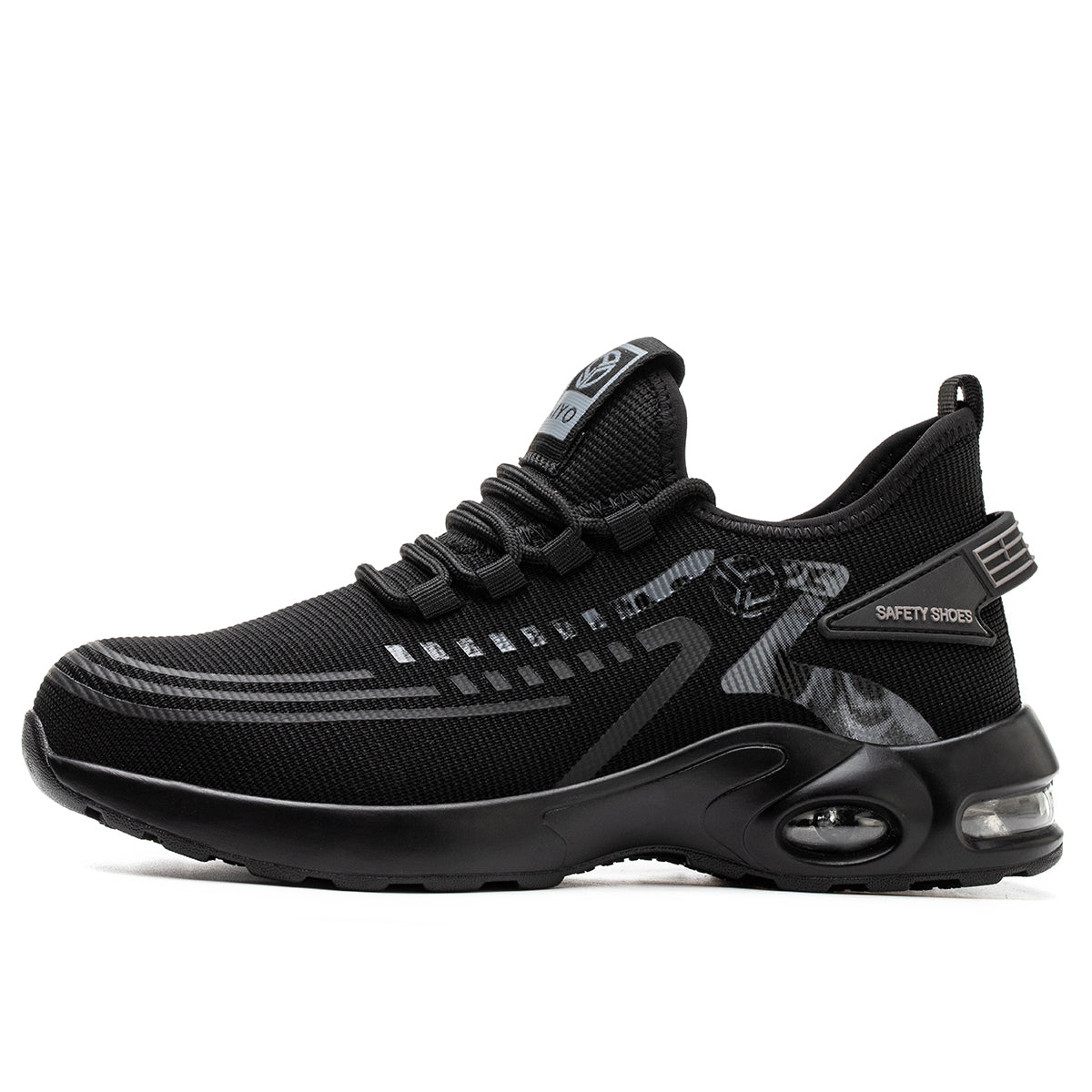 Safety Trainers Safety Shoes Men Steel Toe Cap Midnight AY198 safety shoes A Mavone 198 Steel Toe Work Trainers – Front View of Water-Resistant and Comfortable Safety Footwear