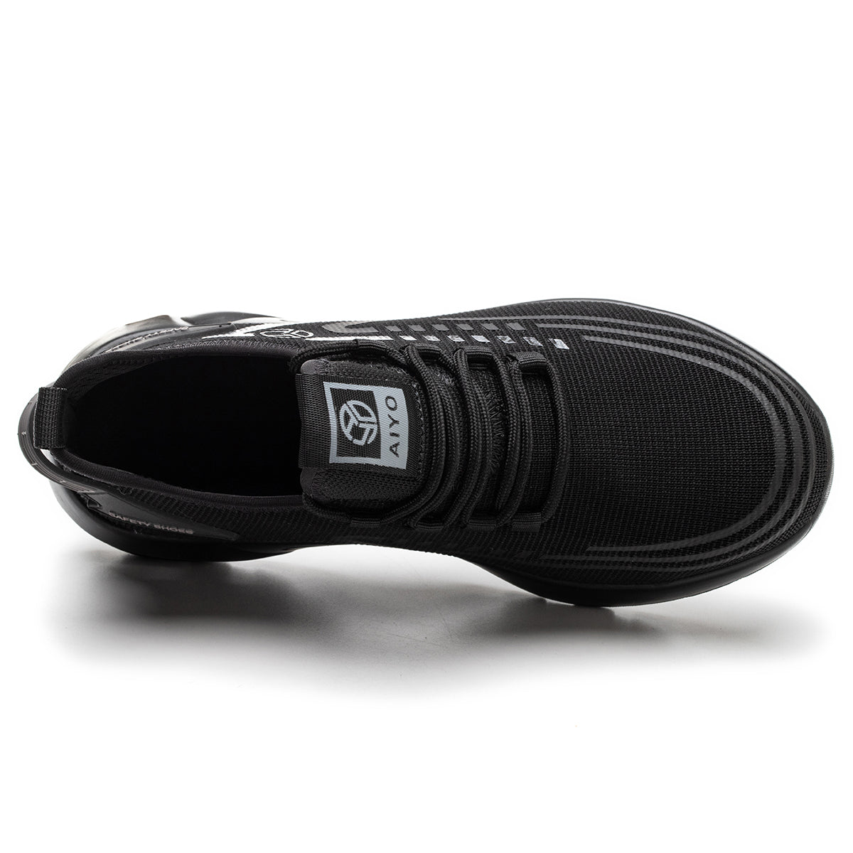 Safety Trainers Safety Shoes Men Steel Toe Cap Midnight AY198 safety shoes Mavone 198 Steel Toe Work Trainers – Front View of Water-Resistant and Comfortable Safety Footwear