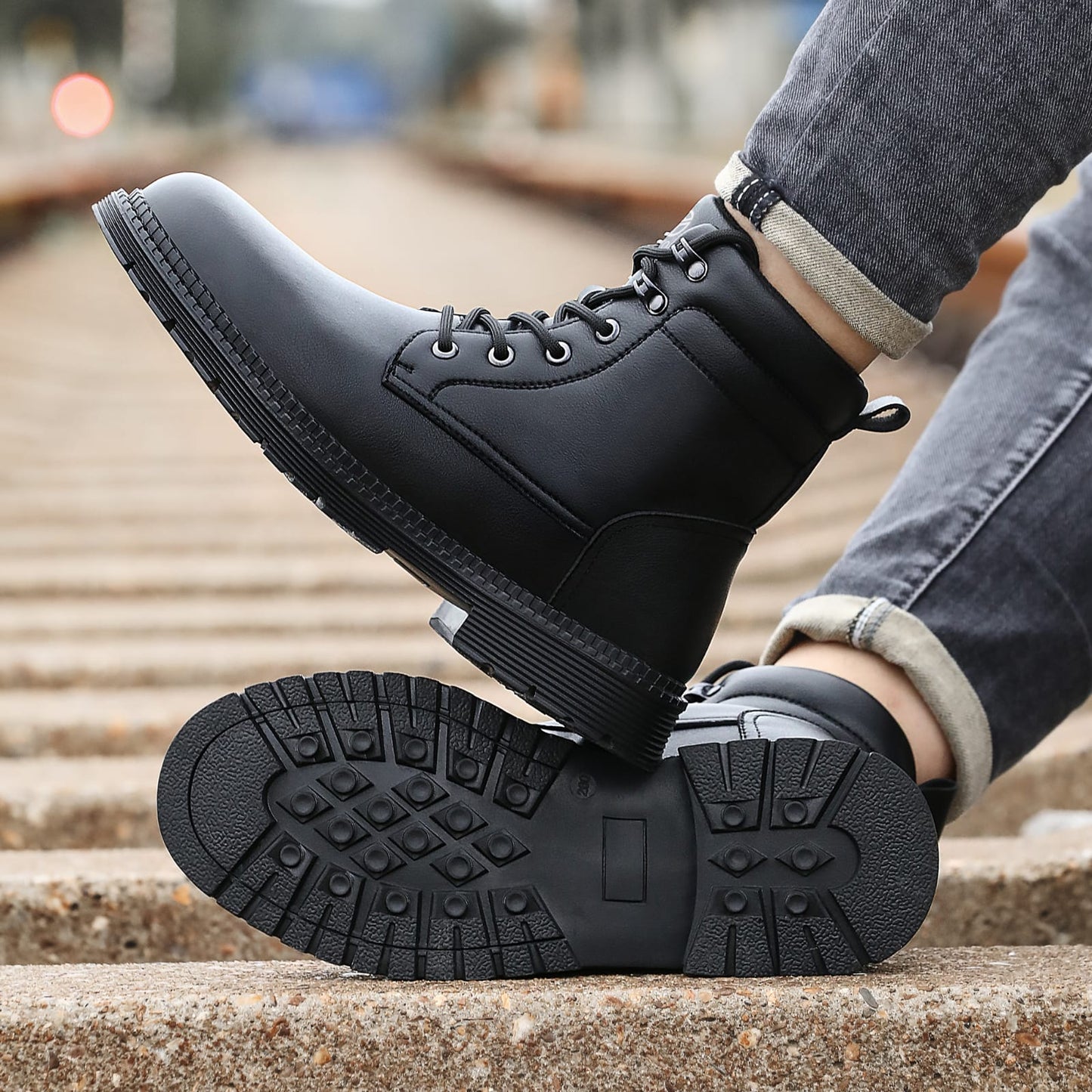 Mens Safety Boots Mens Shoes Panther AY417 safety shoes AIYO SHOES