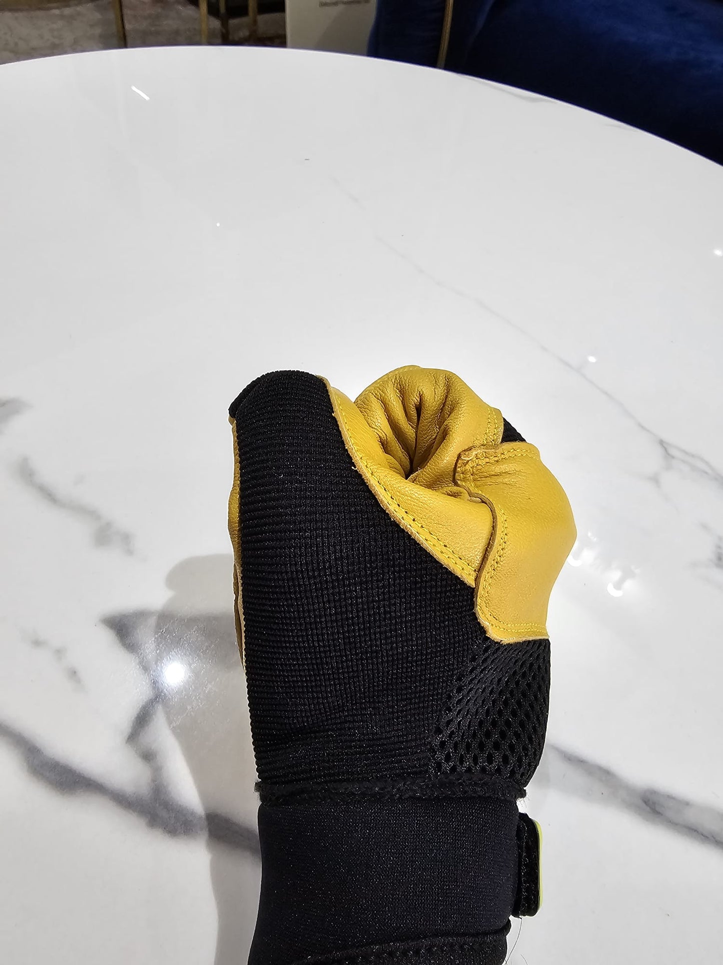Master Safety Gloves Goat Crust Leather Palm Mechanic DIY Outdoor Safety Gloves Safety Gloves SAFETY TRAINERS LIMITED Large - Size 9
