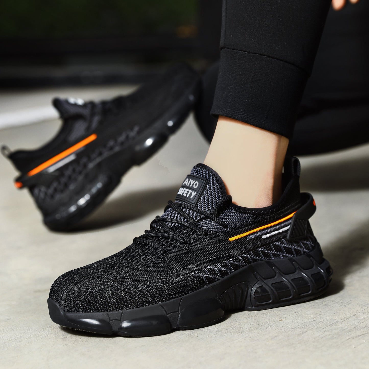 Safety Shoes Safety Trainers Mens Sigma AY618 safety shoes AIYO SHOES