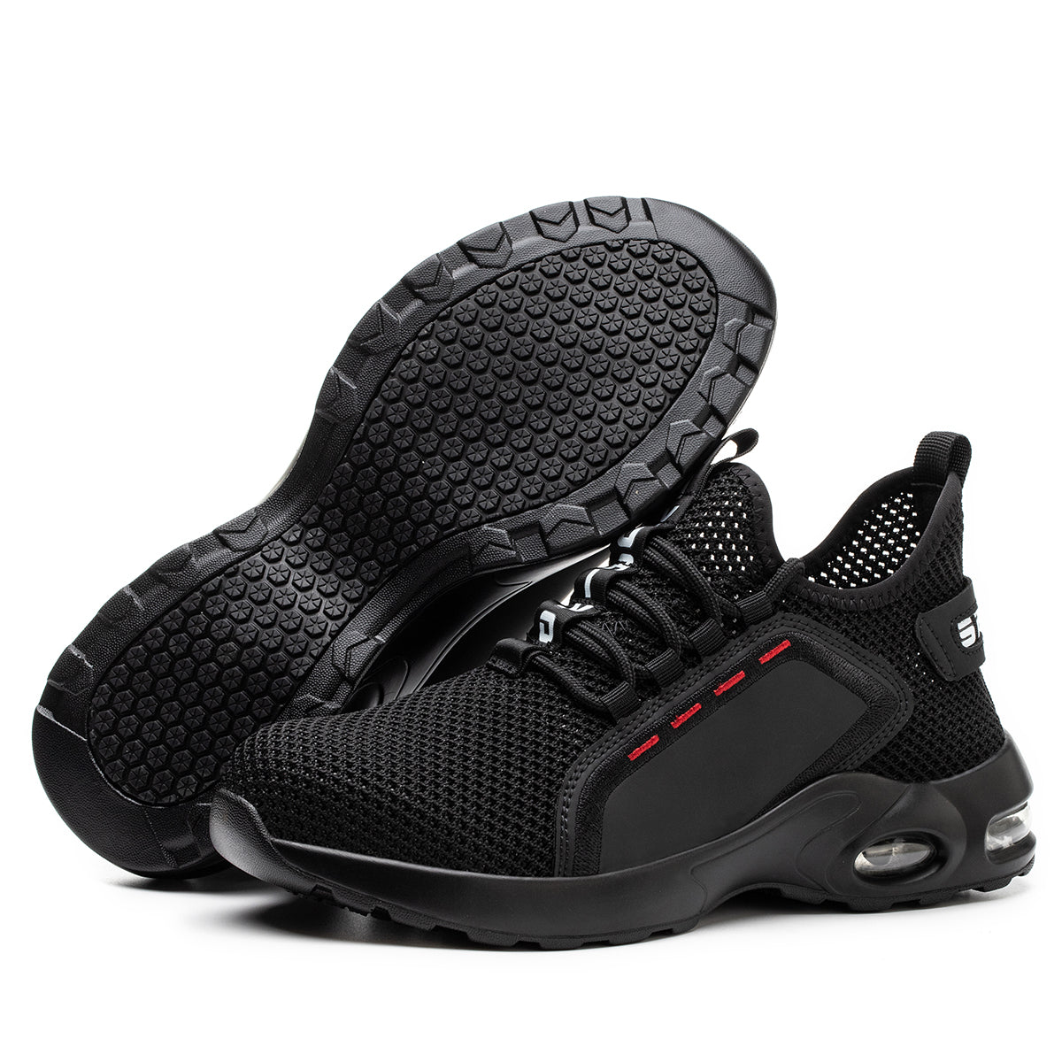 Safety Shoe Safety Trainers Men Steel Toe Cap Delta AY199 safety shoes Nuvari 199 Steel Toe Work Trainers – Front View of Water-Resistant Safety Shoes for Tough Jobsites