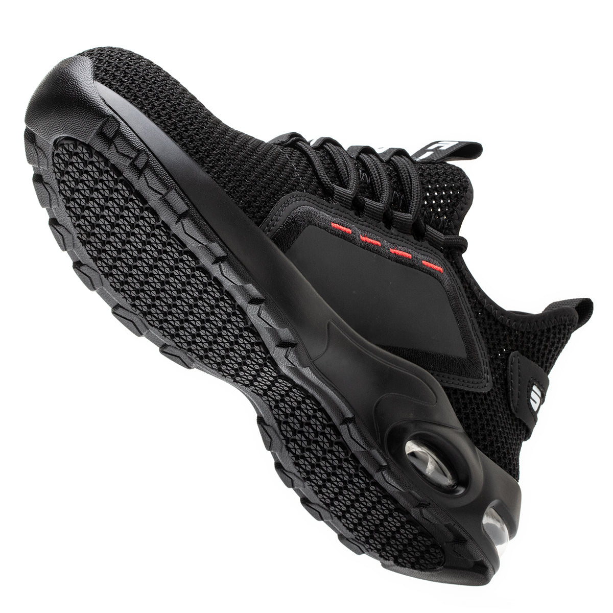 Safety Shoe Safety Trainers Men Steel Toe Cap Delta AY199 safety shoes Nuvari 199 Steel Toe Work Trainers – Front View of Water-Resistant Safety Shoes for Tough Jobsites