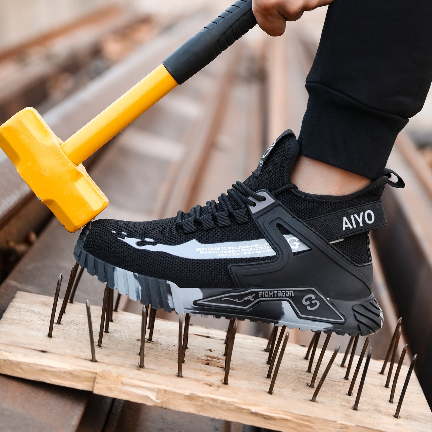 Safety Shoes Safety Trainers Steel Toe Cap Slip Resistant Titan Guard AY601 safety shoes SHOE & GLOVE COMPANY LTD 
