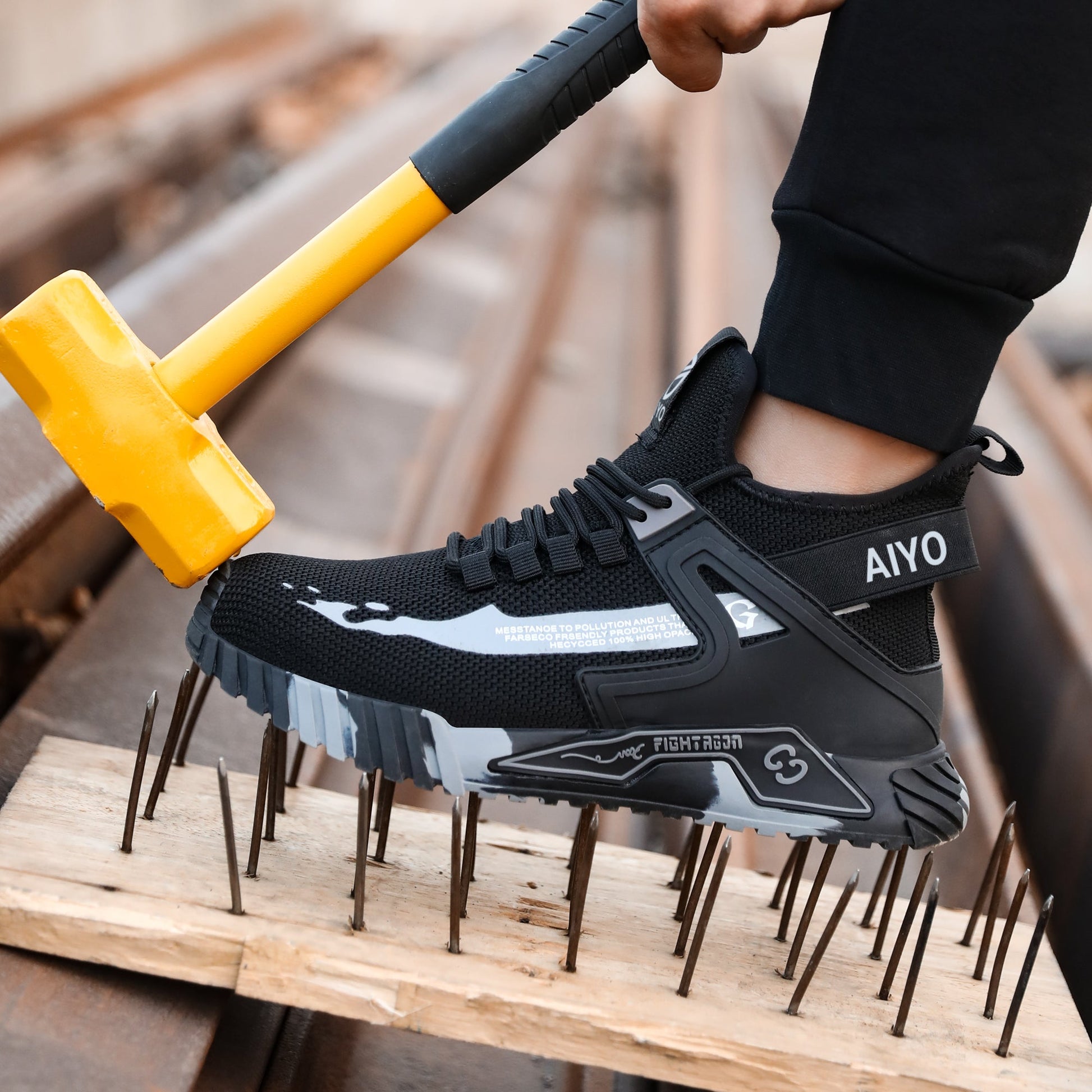 Safety Shoes Safety Trainers Steel Toe Cap Slip Resistant Titan Guard AY601 safety shoes SHOE & GLOVE COMPANY LTD 
