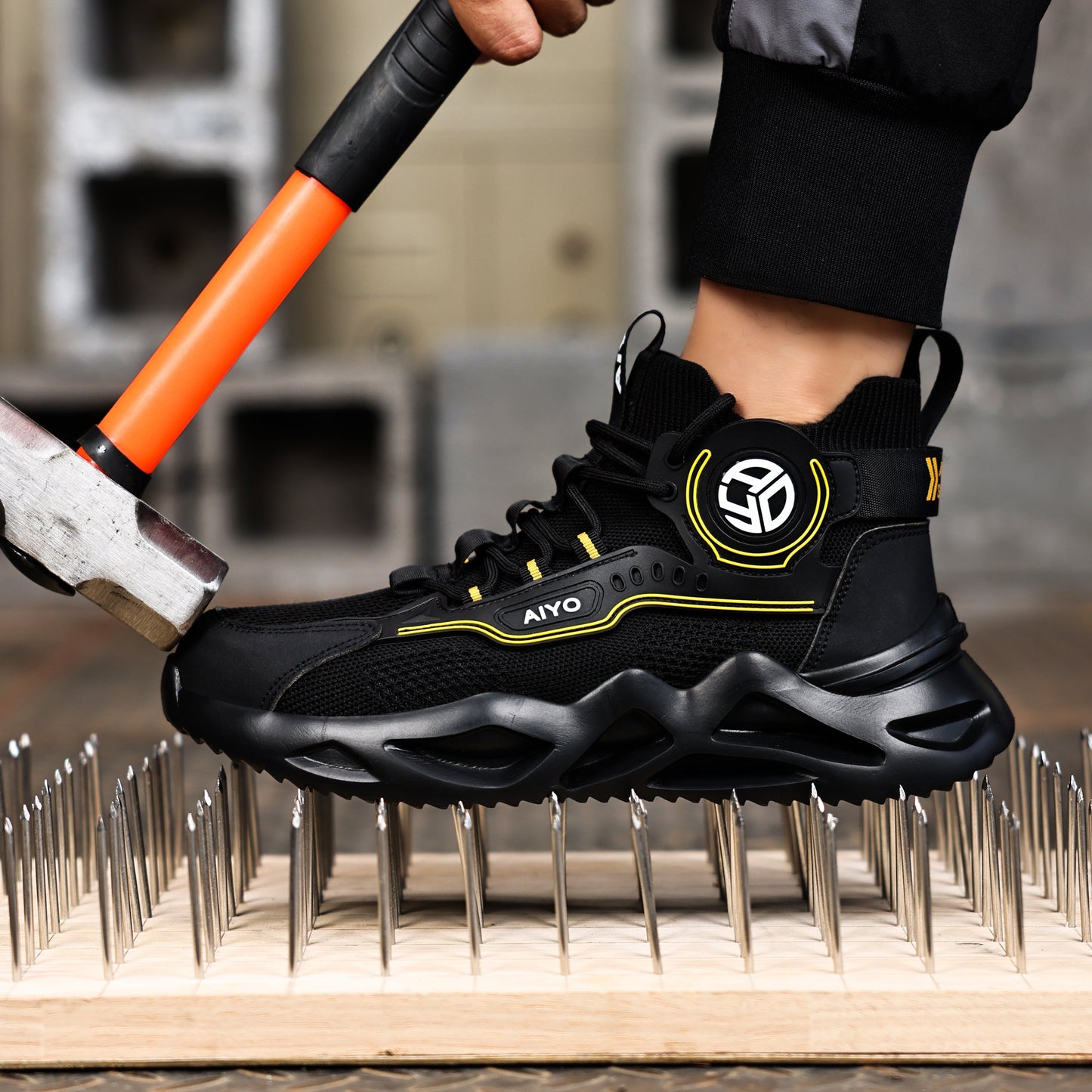 Safety Boots Safety Shoes Safety Trainers Men's Alpha AY419 safety shoes AIYO SHOES   