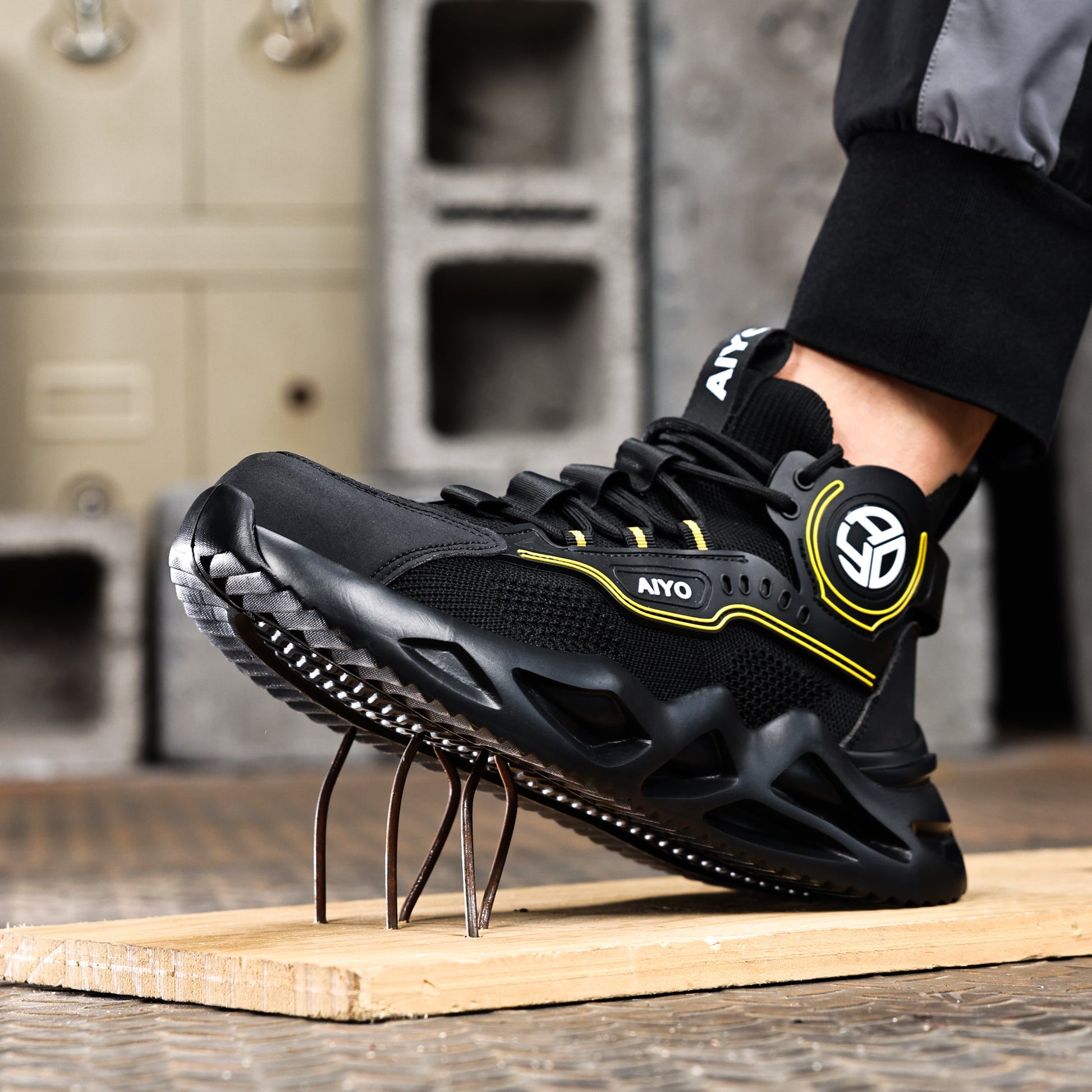 Safety Boots Safety Shoes Safety Trainers Men's Alpha AY419 safety shoes AIYO SHOES   